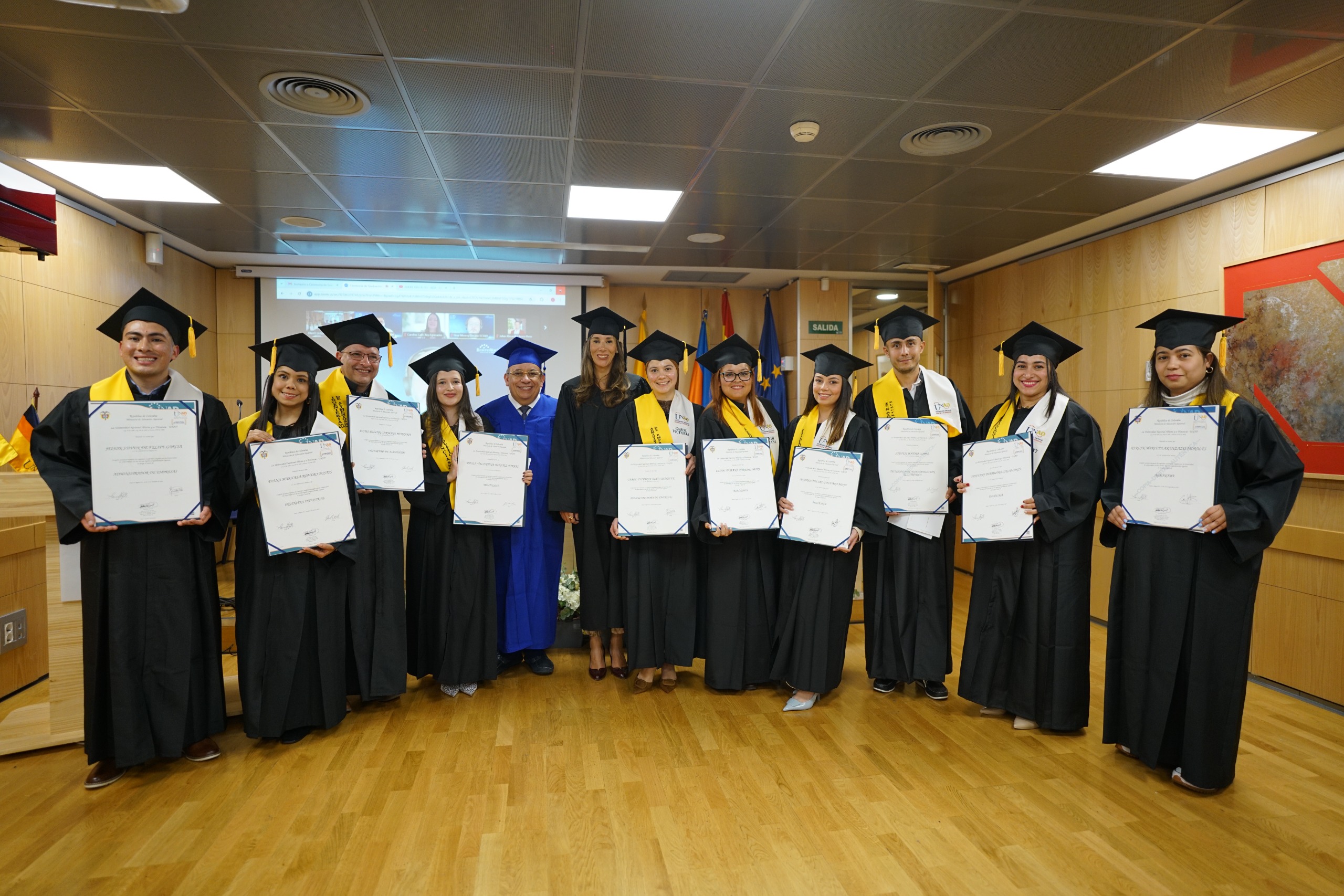 La UNAD, a través de su sede en la Unión Europea, celebró la Ceremonia de Graduación 2025