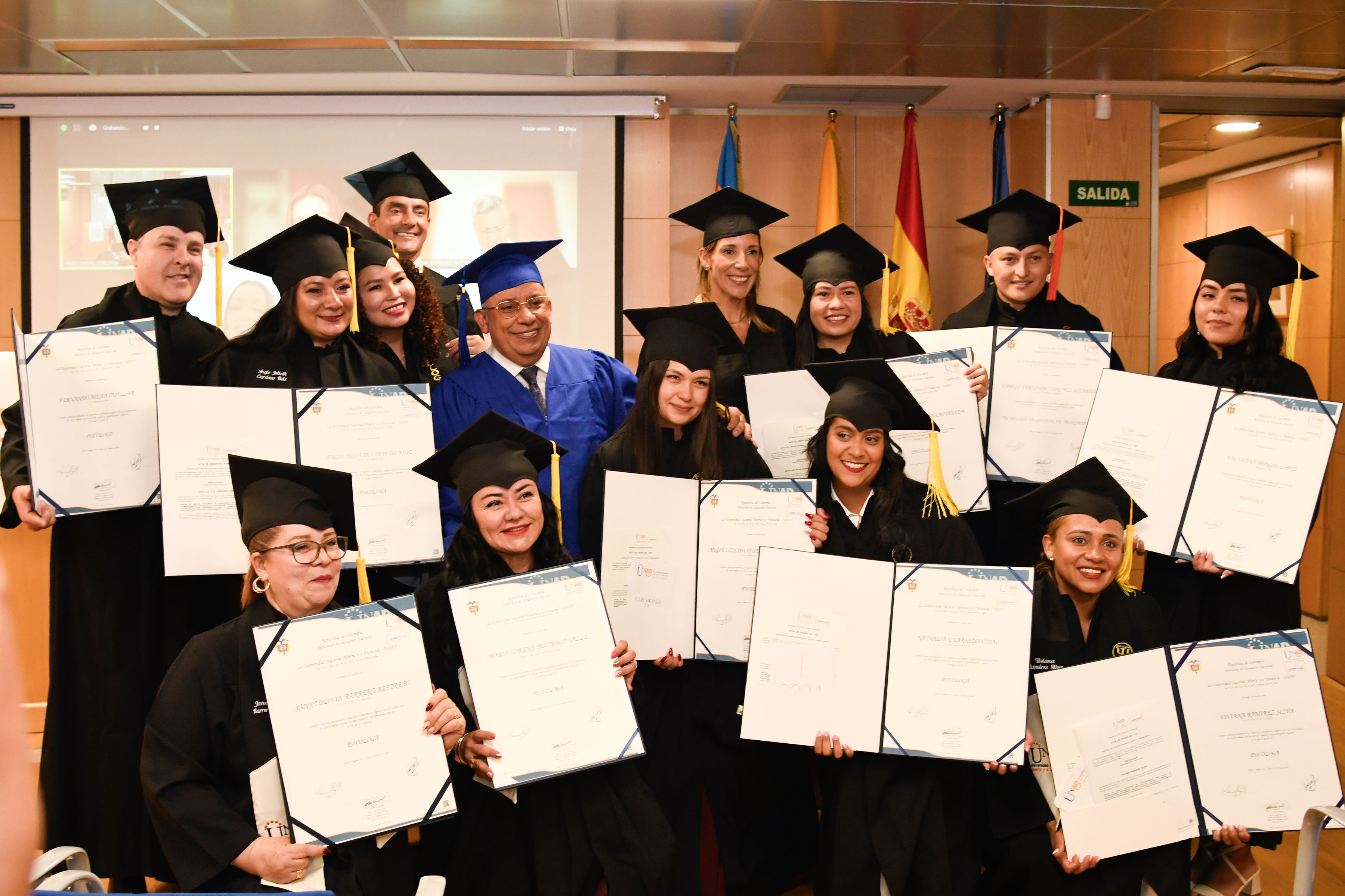 Ceremonia de Graduación de Profesionales de la UNAD en su Sede de la Unión Europea